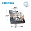 HP E24m G4 monitor kompiuteriui 60,5 cm (23,8 colio) 1920 x 1080 pikselių Full HD juodas, sidabrinis
