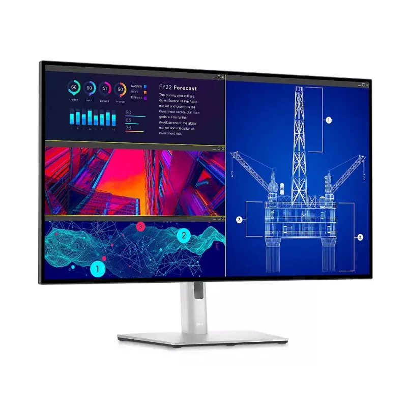 Monitorius DELL UltraSharp 32 4K USB-C Hub 31.5 colio LCD 3840 x 2160
