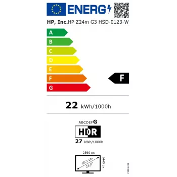 Monitorius HP Z24m G3 23,8 colio Quad HD 2560 x 1440