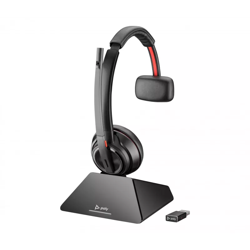 HP Poly Savi 8210 Monaural DECT 1880-1900 MHz Top +Įkrovimo stotelė