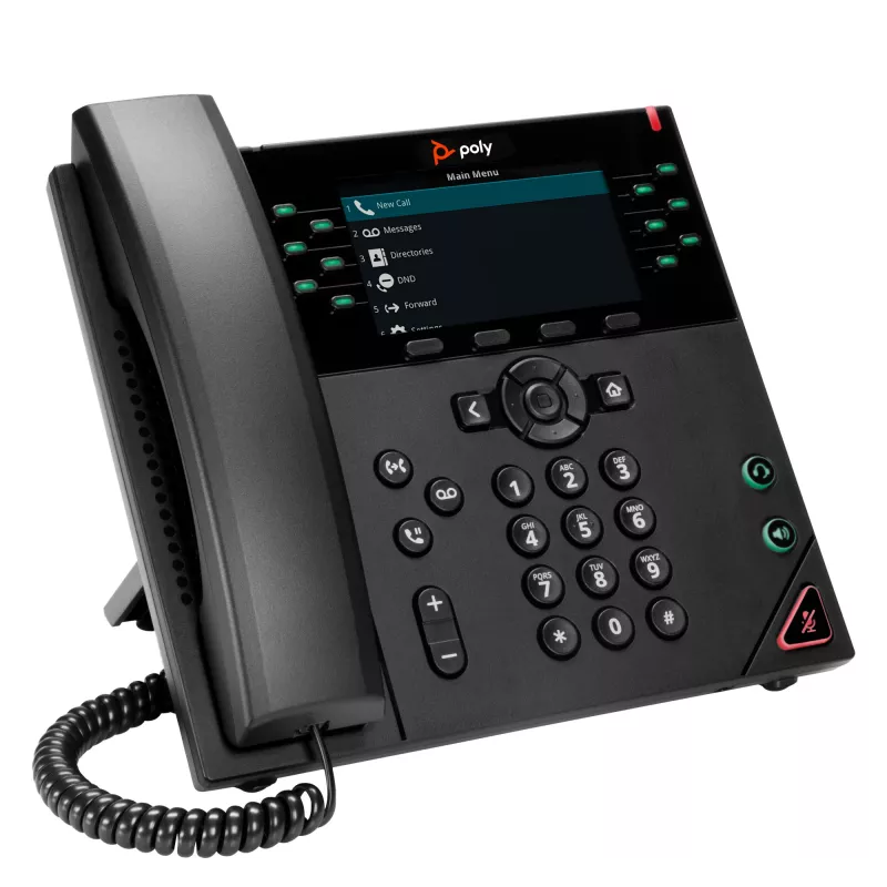 HP Poly VVX 450 12 linijų IP telefonas su PoE
