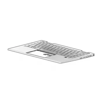 Klaviatūra HP M45220-DH1 danų, suomių, norvegų išdėstymas, sidabrinė, su foniniu apšvietimu