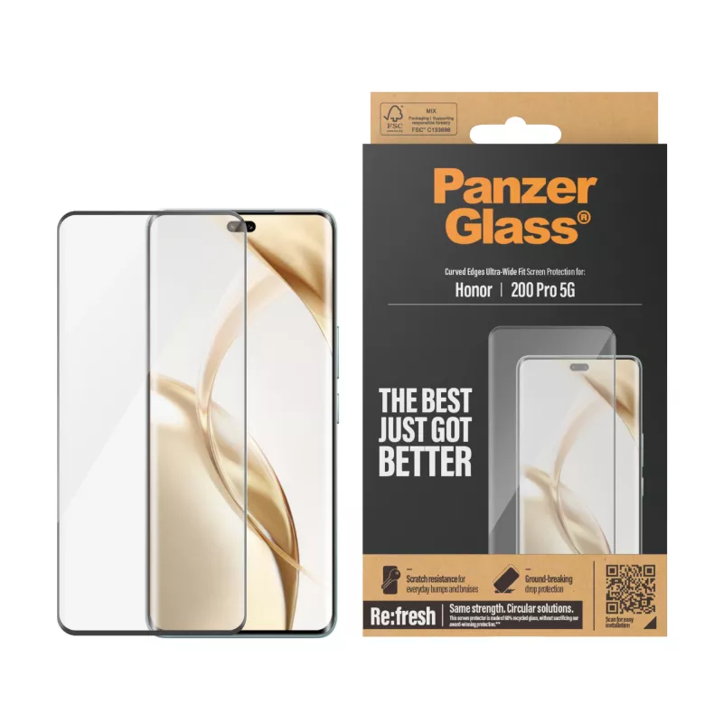 PanzerGlass® ekrano apsauga Honor 200 Pro 5G | Ultra-Wide Fit