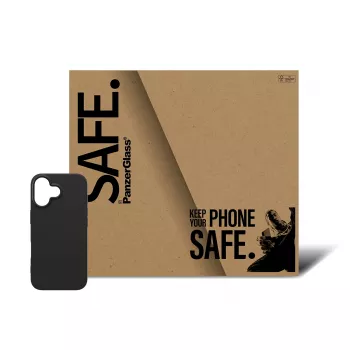 Apsauginis dėklas TPU PanzerGlass SAFE. iPhone 17 – Juodas