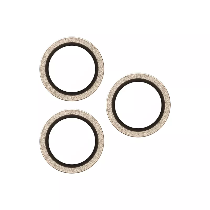 PanzerGlass ® Hoops® Fotoaparato lęšių apsauga Blizgantis Auksas iPhone 17 Pro | iPhone 17 Pro Max | iPhone 16 Pro | 16 Pro Max