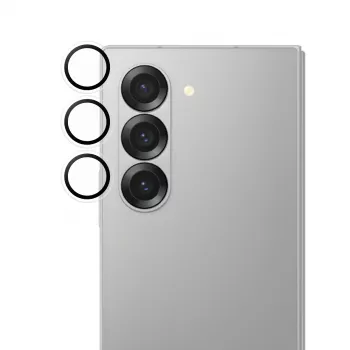 Apsauginis fotoaparato lęšių stikliukas PanzerGlass Hoops Skaidrus, skirta Samsung Galaxy Z Fold7 (Grūdintas stiklas, Silikonas)