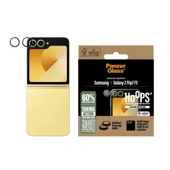 PanzerGlass® Hoops® kameros lęšio apsauga Samsung Galaxy Z Flip7 FE permatoma