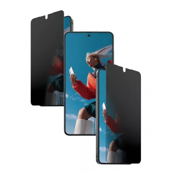 PanzerGlass 2-Way privatumo ekrano apsauga, skirta Samsung Galaxy S26 — Ultra-Wide Fit, PET + silikonas, atspari įbrėžimams ir smūgiams