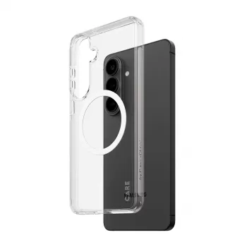 Apsauginis dėklas PanzerGlass CARE Urban Explorer Case, Samsung Galaxy S26+, permatomas, balti Qi elementai