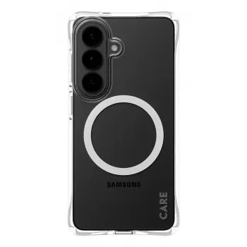 Apsauginis dėklas telefonui PanzerGlass CARE Samba Skaidrus su Baltu Qi Samsung Galaxy S26