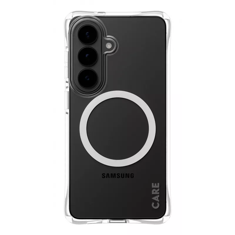 Apsauginis dėklas telefonui PanzerGlass CARE Samba Skaidrus su Baltu Qi Samsung Galaxy S26