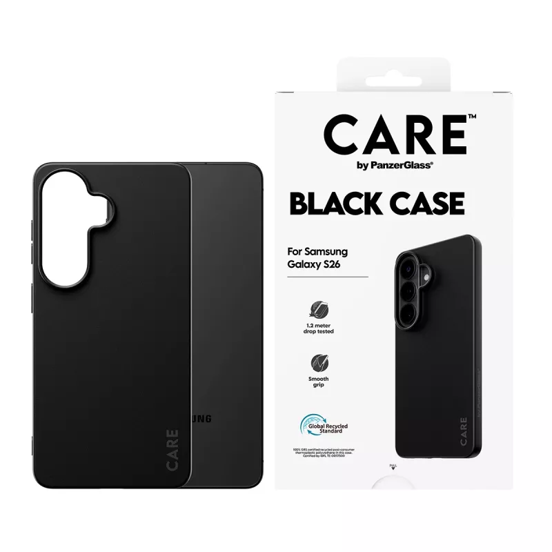 Apsauginis TPU dėklas PanzerGlass CARE™ Samsung Galaxy S26 – Juodas