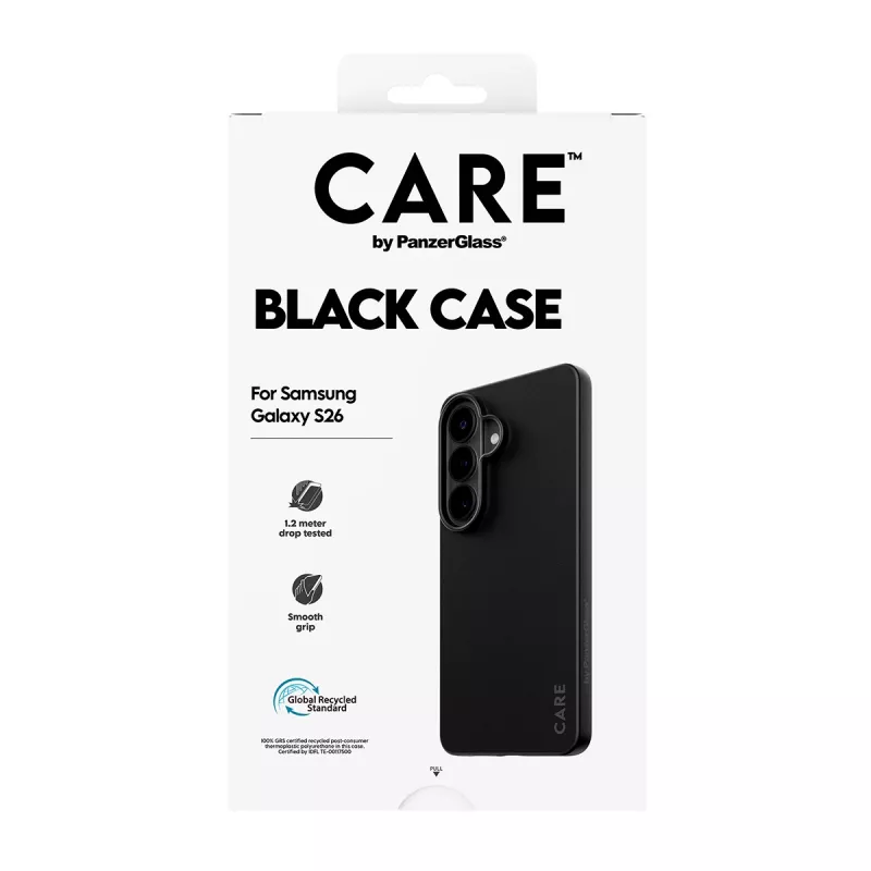 Apsauginis TPU dėklas PanzerGlass CARE™ Samsung Galaxy S26 – Juodas