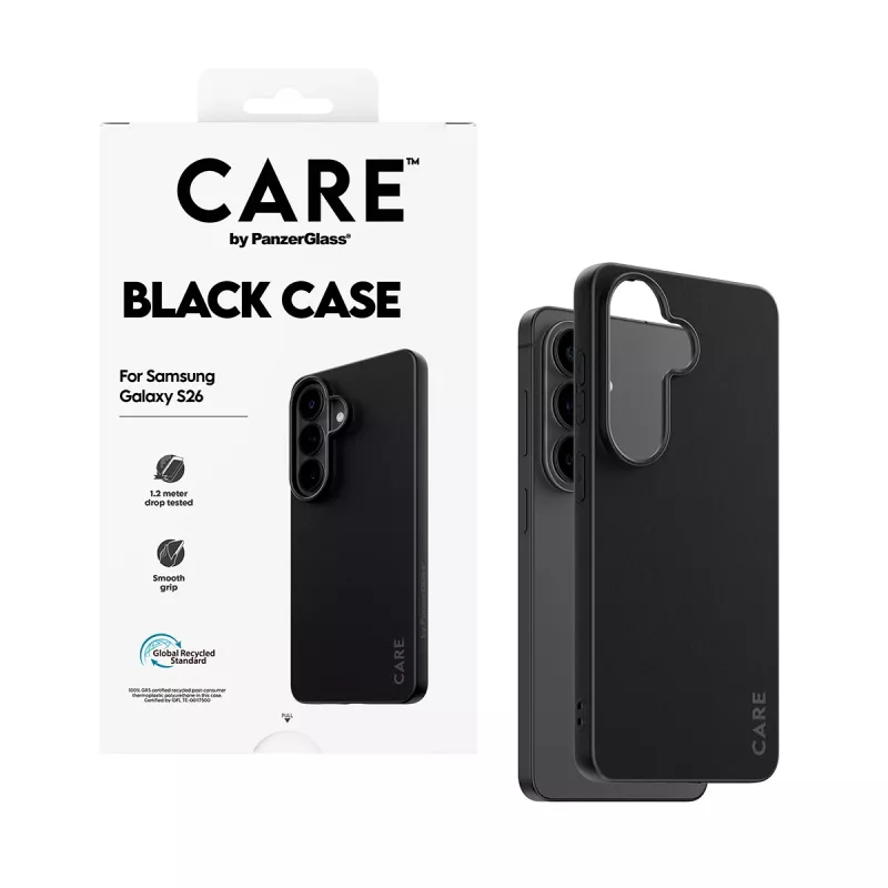 Apsauginis TPU dėklas PanzerGlass CARE™ Samsung Galaxy S26 – Juodas
