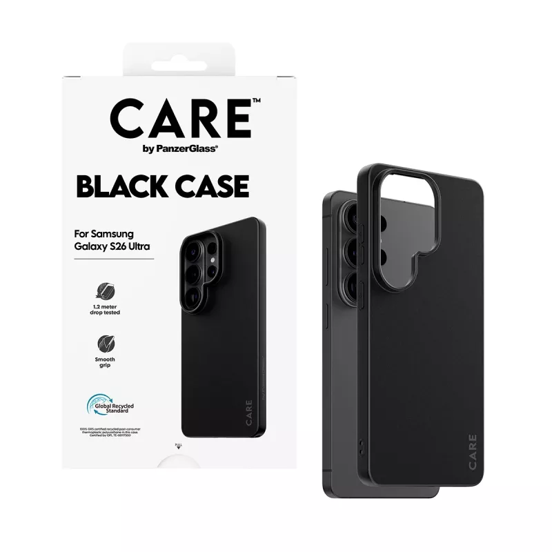 PanzerGlass CARE™ TPU dėklas Samsung Galaxy S26 Ultra — Juodas