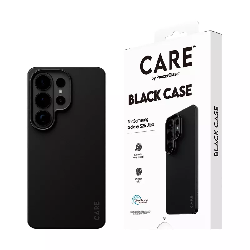 PanzerGlass CARE™ TPU dėklas Samsung Galaxy S26 Ultra — Juodas