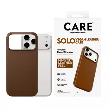 PanzerGlass CARE Solo Case Brown dėklas Apple iPhone 17 Pro Max, rudas