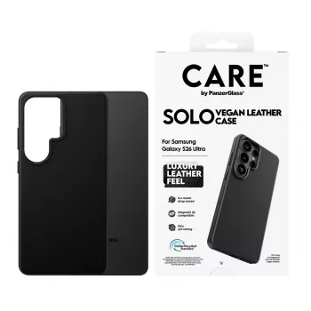 PanzerGlass CARE Solo Cover Samsung Galaxy S26 Ultra, juoda, Qi suderinamas