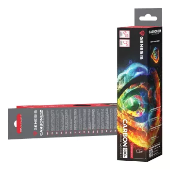 GENESIS Carbon 500 M Fire G2 žaidimų pelės kilimėlis, 300x250 mm, spalvotas