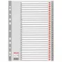 Esselte Index 1-31 PP A4 pilka, skaitmeniniai skirtukai, polipropilenas, A4, 225 mm, 297 mm, 1 vnt.
