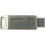 Goodram ODA3 USB atmintukas 16 GB USB Type-A / USB Type-C 3.2 Gen 1 (3.1 Gen 1) Sidabrinis