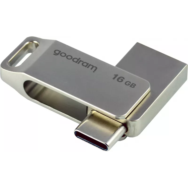 Goodram ODA3 USB atmintukas 16 GB USB Type-A / USB Type-C 3.2 Gen 1 (3.1 Gen 1) Sidabrinis