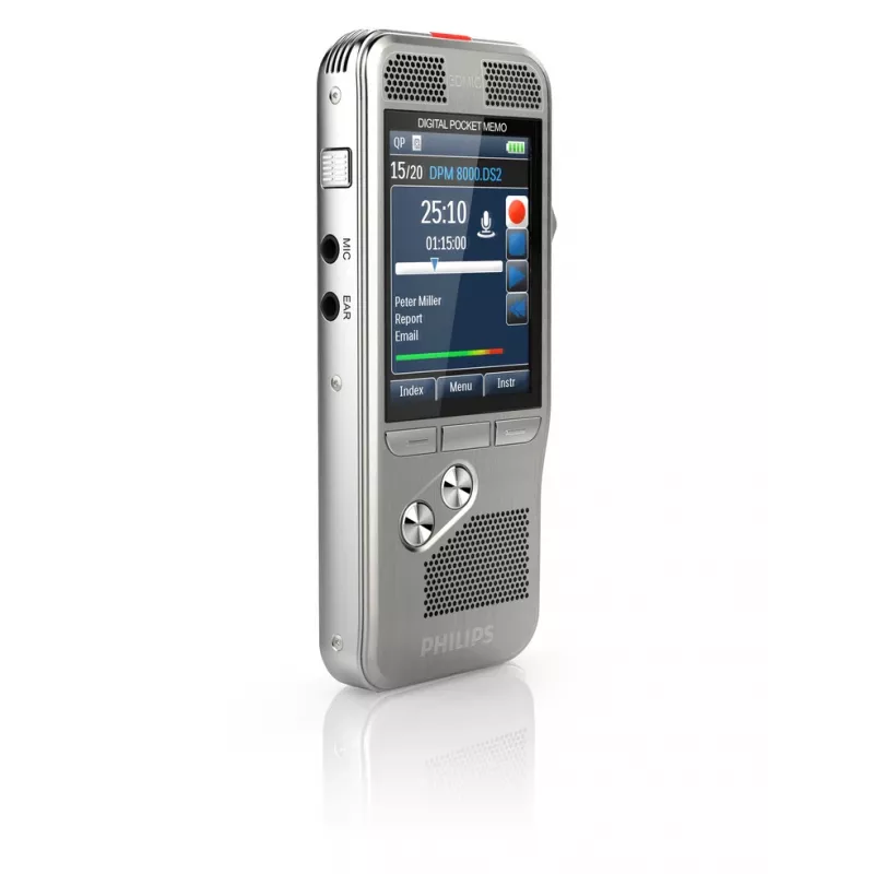 Diktofonas Philips DPM8100 Flash Card Silver