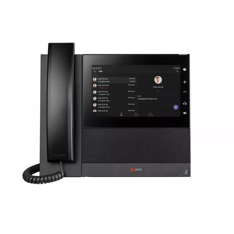 HP Poly CCX 600 verslo daugialypis telefonas, skirtas Microsoft Teams ir PoE