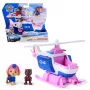 PAW Patrol: Search & Rescue, Skye gelbėjimo sraigtasparnis su 2 figūrėlėmis, herojiškas sraigtasparnio žaislas su atatrankos veikimu, vaikų žaislai berniukams ir mergaitėms nuo 3 metų