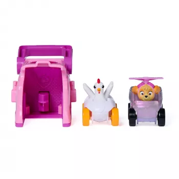 PAW Patrol Skye Pup Squad Paleidėjų rinkinys su Chickaletta transporto priemone 2 vnt., Žaislai vaikams nuo 3 metų