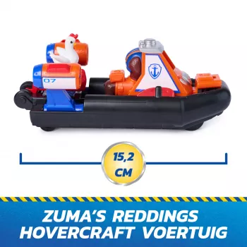PAW Patrol Search & Rescue Zuma gelbėjimo vandens transporto priemonė su 2 figūrėlėmis, atgalinio traukimo veiksmas
