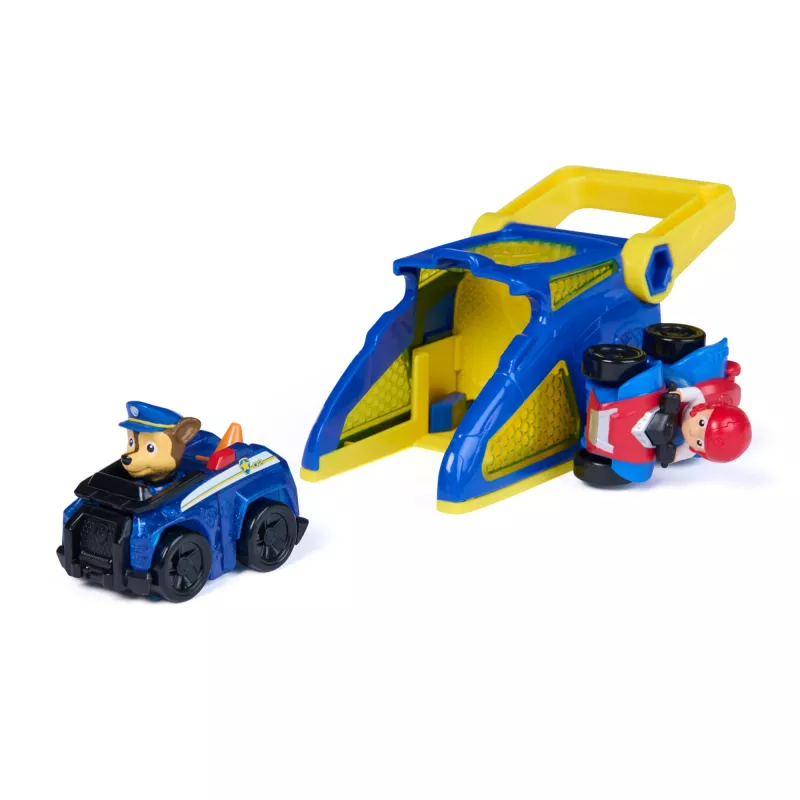 PAW Patrol Chase Pup Squad Launcher su Ryder transporto priemone 2 rinkinys, žaislai vaikams nuo 3 metų