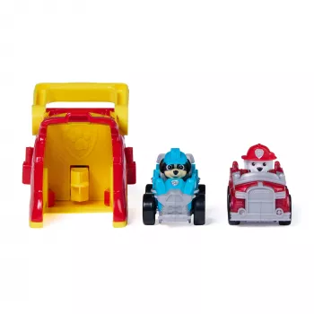 PAW Patrol Marshall Pup Squad Paleidimo Rinkinys su Rex Transporto Priemone 2 vnt., Vaikų Žaislai Berniukams ir Mergaitėms Nuo 3 Metų