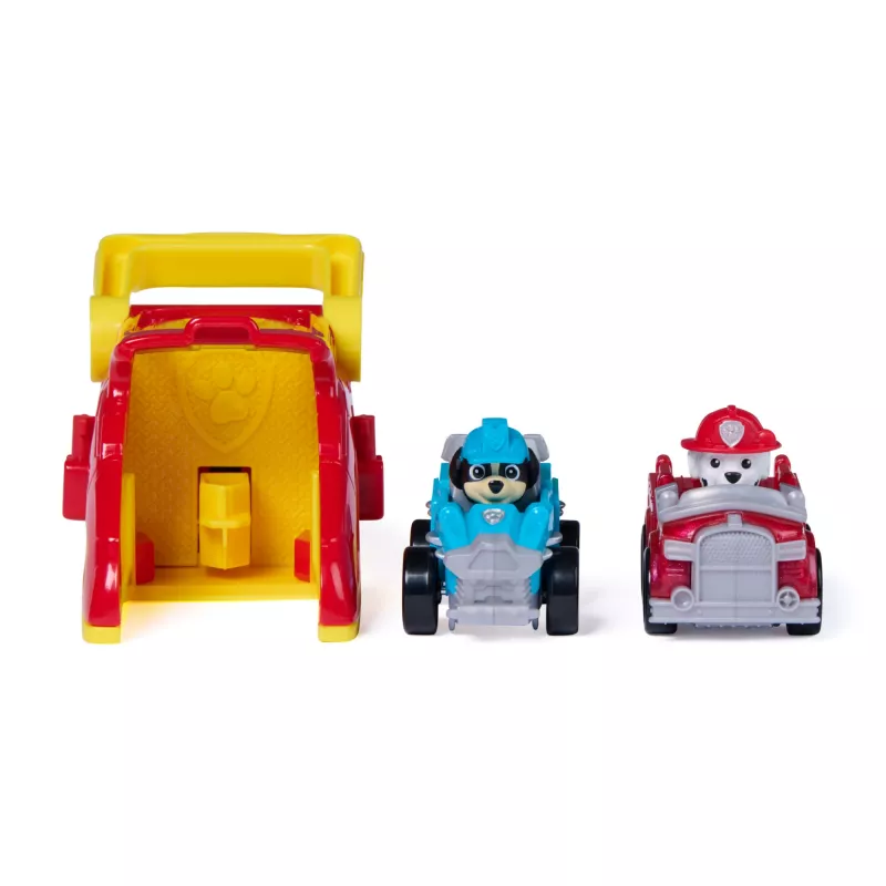 PAW Patrol Marshall Pup Squad Paleidimo Rinkinys su Rex Transporto Priemone 2 vnt., Vaikų Žaislai Berniukams ir Mergaitėms Nuo 3 Metų