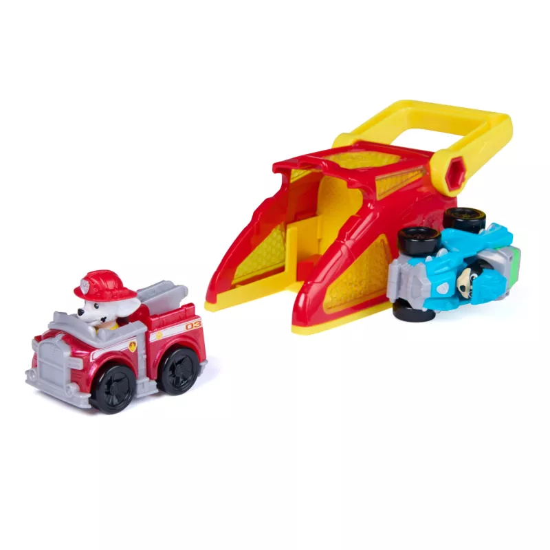 PAW Patrol Marshall Pup Squad Paleidimo Rinkinys su Rex Transporto Priemone 2 vnt., Vaikų Žaislai Berniukams ir Mergaitėms Nuo 3 Metų