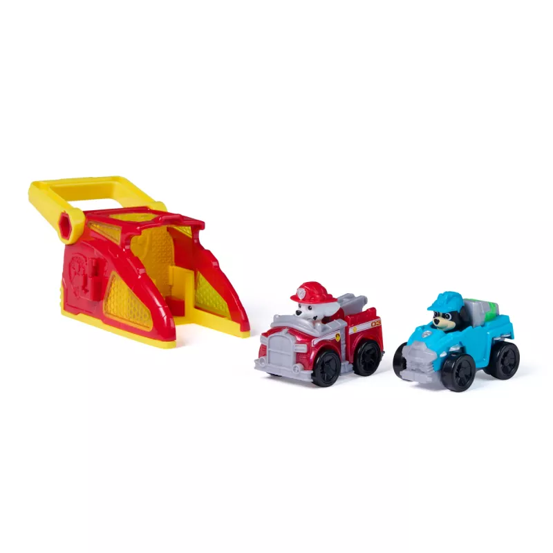 PAW Patrol Marshall Pup Squad Paleidimo Rinkinys su Rex Transporto Priemone 2 vnt., Vaikų Žaislai Berniukams ir Mergaitėms Nuo 3 Metų