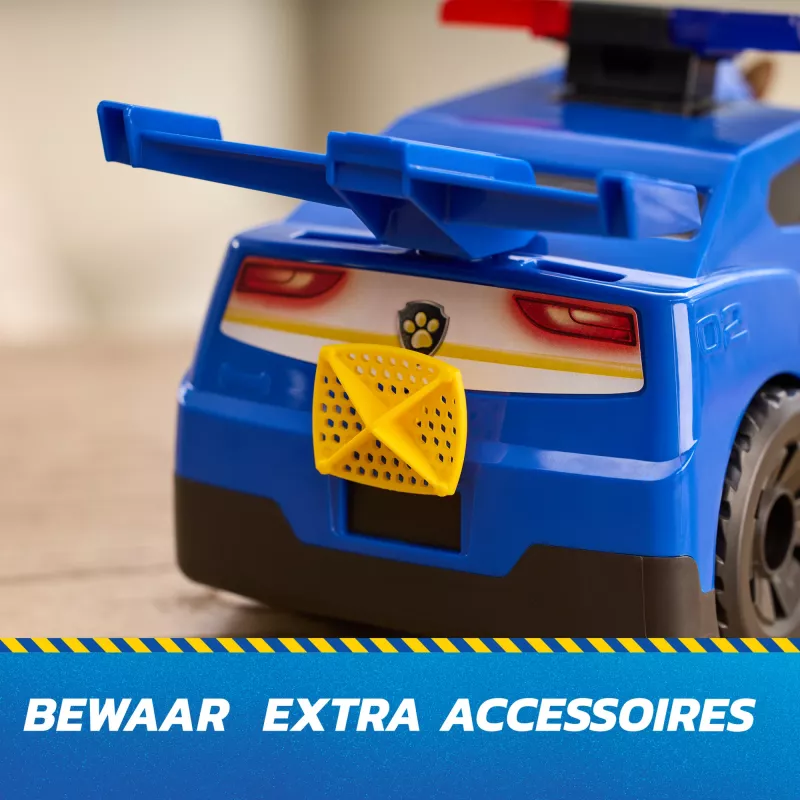 PAW Patrol: Search & Rescue, Chase Launch 'N' Rescue Cruiser su figūrėle ir 2 sviediniais, šviesomis, garsais ir paslėptu paleidimo mechanizmu, žaislai vaikams nuo 3 metų