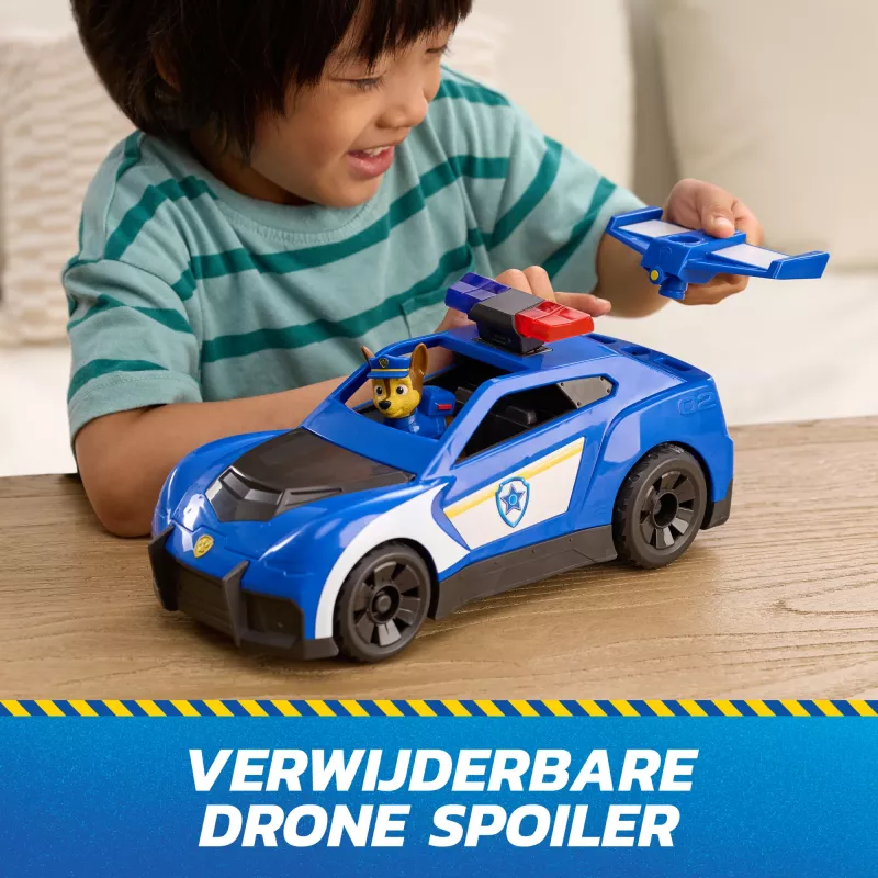 PAW Patrol: Search & Rescue, Chase Launch 'N' Rescue Cruiser su figūrėle ir 2 sviediniais, šviesomis, garsais ir paslėptu paleidimo mechanizmu, žaislai vaikams nuo 3 metų