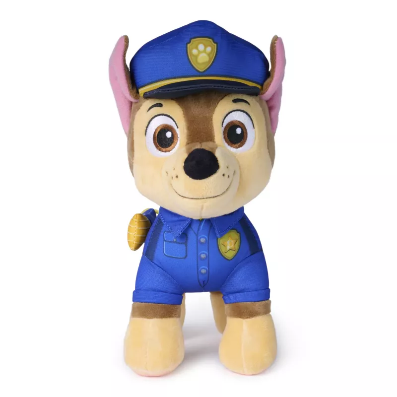 PAW Patrol: Chase gelbėjimo misijos minkštas žaislas su žibintuvėlio aksesuaru, 10 colių
