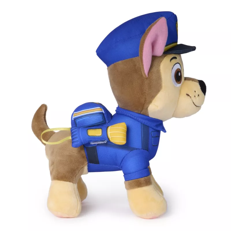 PAW Patrol: Chase gelbėjimo misijos minkštas žaislas su žibintuvėlio aksesuaru, 10 colių