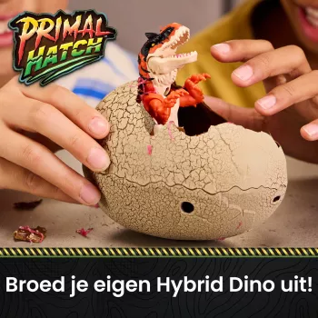 Primal Hatch Hybrid Hatchers – Dinozaurų kiaušinis su hibridine figūrėle, paslaptingas mini dino padaras, žaislas vaikams nuo 5 metų, spalvos gali skirtis