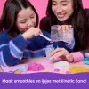 Kinetic Sand Smoothie Mixer rinkinys, 14 oz formuojamo smėlio su įrankiais ir ledų formelėmis