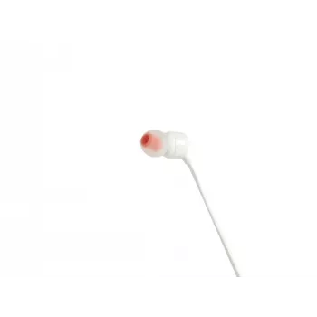 JBL Tune 110 WHITE ausinės, laidinės, 20–20000 Hz, muzika, ausinių komplektas, balta