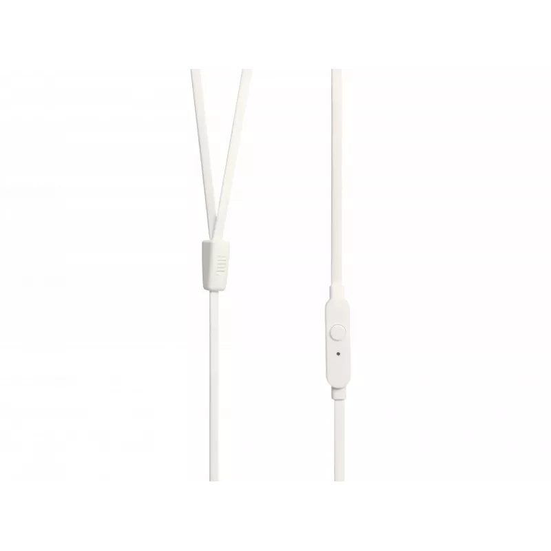 JBL Tune 110 WHITE ausinės, laidinės, 20–20000 Hz, muzika, ausinių komplektas, balta