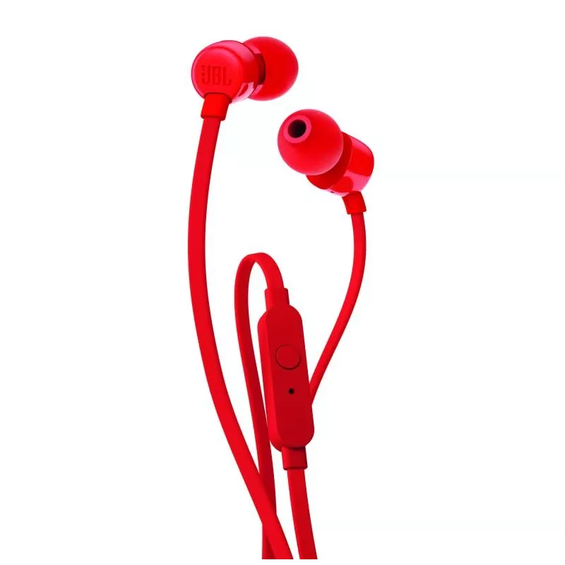 JBL T110 laidinės ausinės raudonos