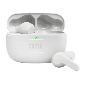 Ausinės JBL Wave Beam TWS belaidės į ausis, baltos