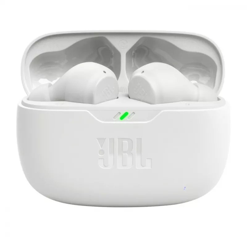 Ausinės JBL Wave Beam TWS belaidės į ausis, baltos