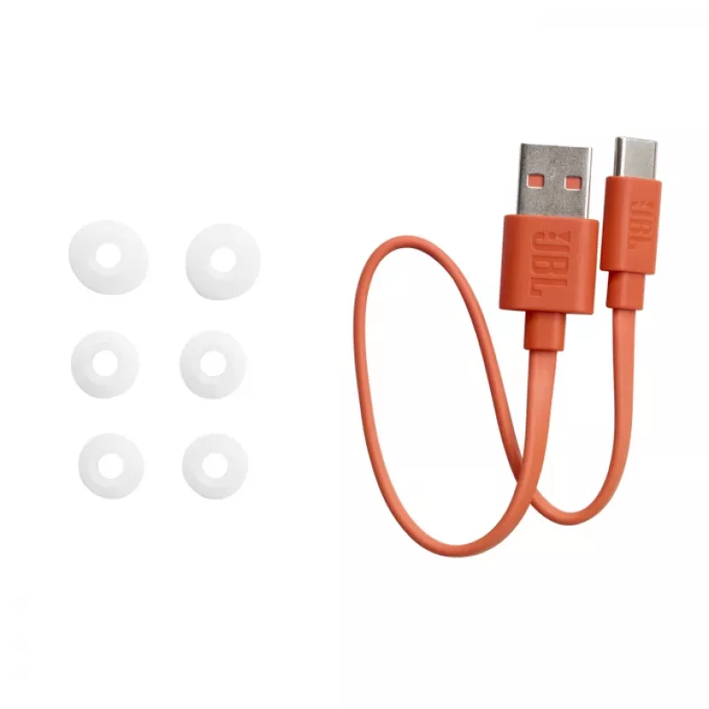 Ausinės JBL Wave Beam TWS belaidės į ausis, baltos