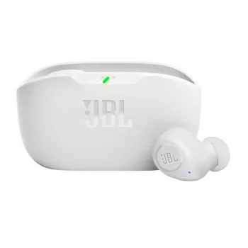 JBL Wave Buds ausinės, tikras belaidis stereofoninis (TWS), į ausį, skambučiai/muzika/sportas/kasdien, baltos