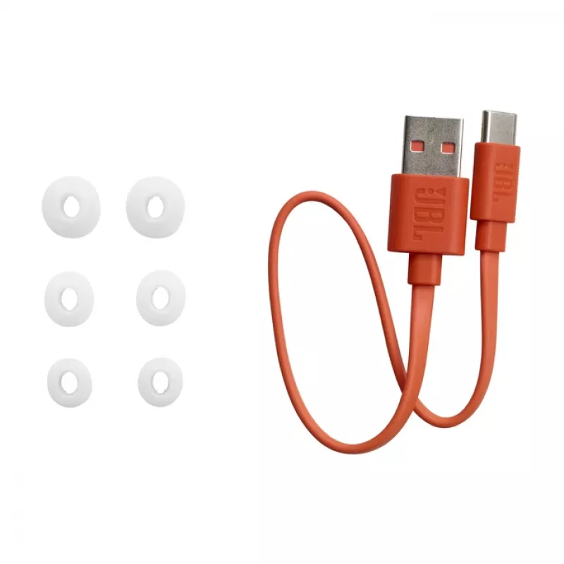 JBL Wave Buds ausinės, tikras belaidis stereofoninis (TWS), į ausį, skambučiai/muzika/sportas/kasdien, baltos